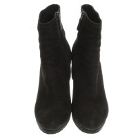 Prada Brown Suede Ankle Boots