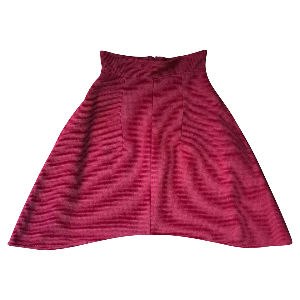 Carven Gonna in Cotone in Rosso