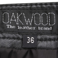 Oakwood Lederen mini rok