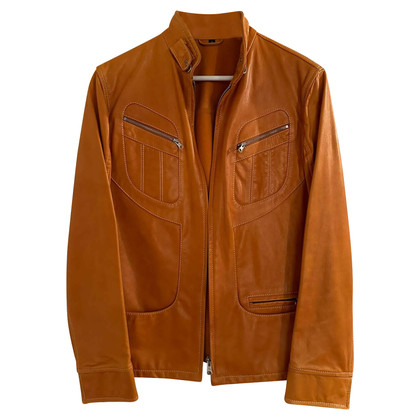 Fay Jacket/Coat Leather in Orange