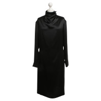Yves Saint Laurent Robe en soie en noir