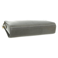 Mcm clutch en cuir verni gris