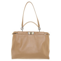 Fendi "Peekaboo" handbag in brown
