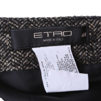 Etro skirt herringbone pattern