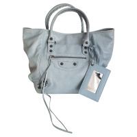 Balenciaga City Bag aus Leder in Blau