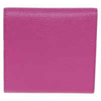 Hermès Täschchen/Portemonnaie aus Leder in Rosa / Pink