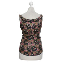 Isabel Marant Silk top with floral pattern