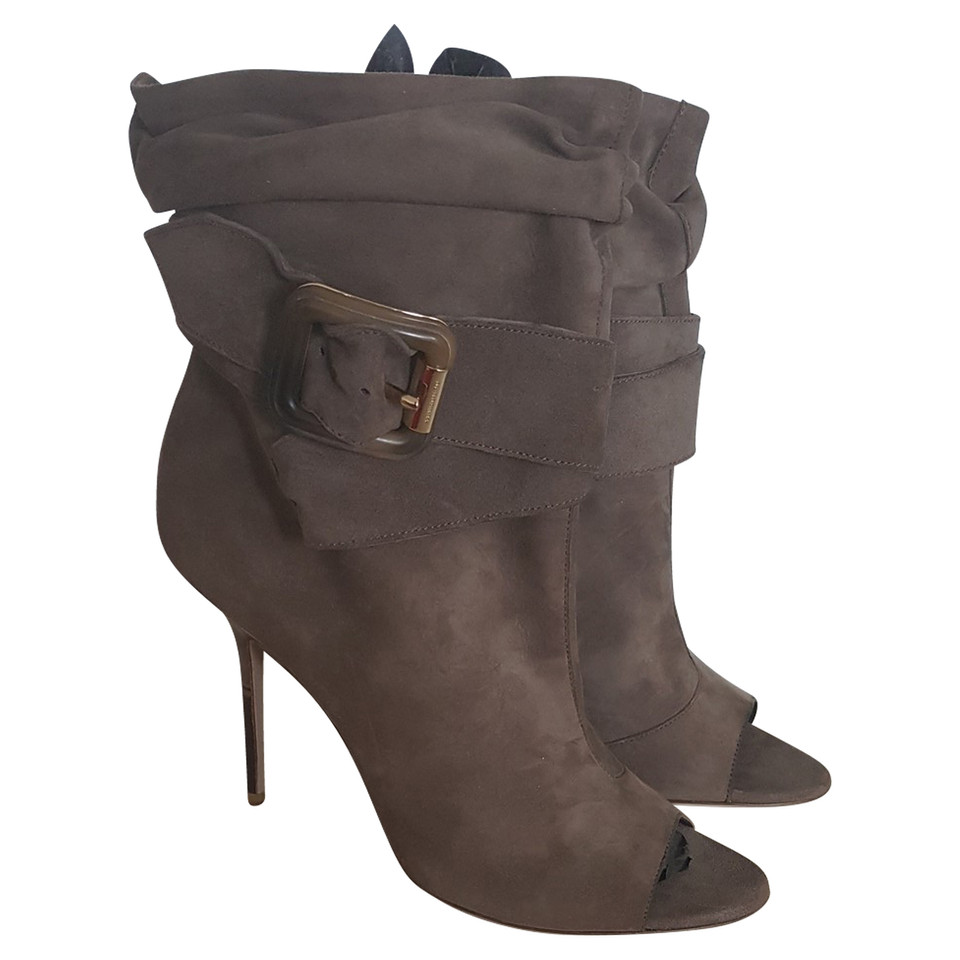 Burberry Peep Toe Ankle Boots