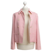 Oscar De La Renta Blazer mit Stricktop in Rosa/Beige