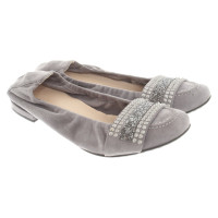 Kennel & Schmenger Slipper/Ballerinas aus Leder in Grau