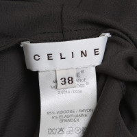 Céline Neckholder-Kleid in Braun