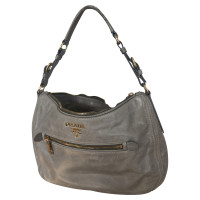 Prada Handtas Leer in Beige