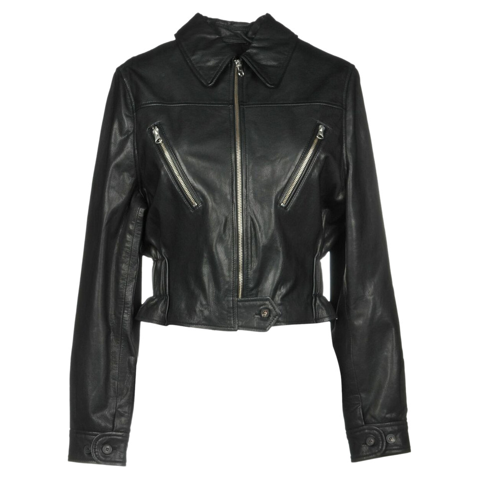 Mcqueen, Alexander Veste/Manteau en Cuir en Noir