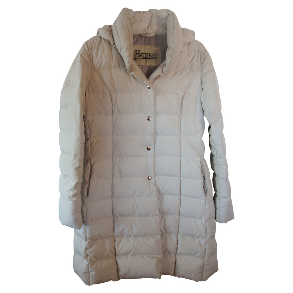 Herno Giacca/Cappotto in Crema