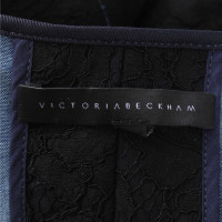 Victoria Beckham Jeansjacke in Blau/Schwarz