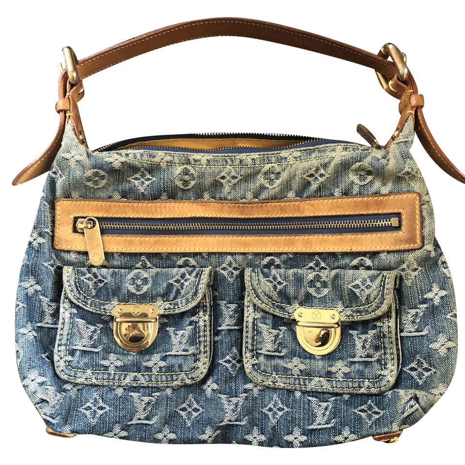 Louis Vuitton Handtas Canvas in Blauw