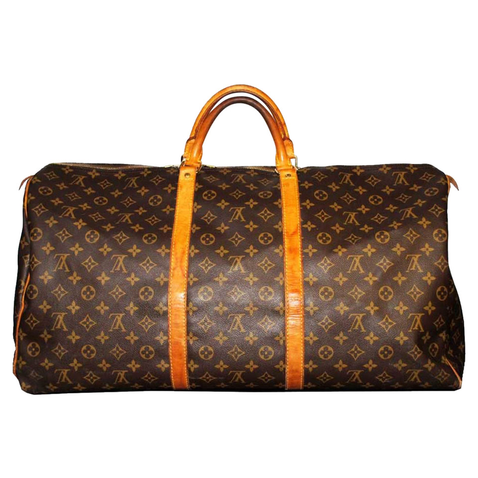 Louis Vuitton Keepall 60 aus Canvas in Braun