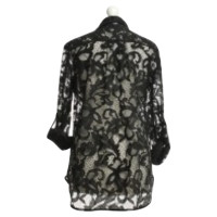 Diane Von Furstenberg Lace blouse in zwart