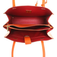 Salvatore Ferragamo Handtasche aus Leder in Orange