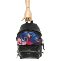 Yves Saint Laurent Backpack Leather in Black