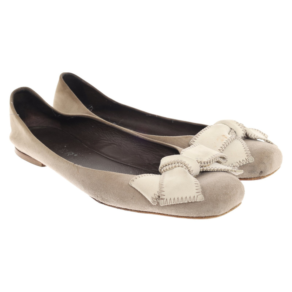 Unützer Slippers/Ballerinas Suede in Khaki