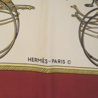Hermès Zijden sjaal "Les Voitures van à transformatie"