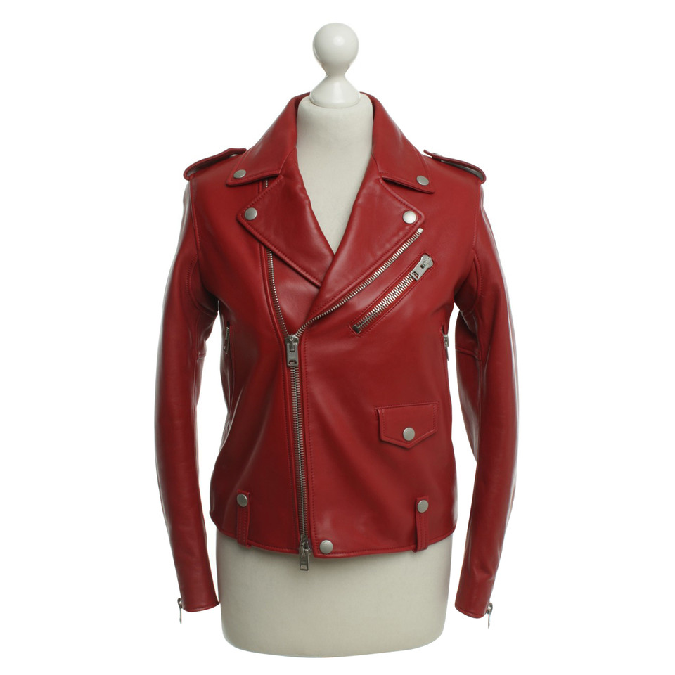 Coach Leather jacket with biker look