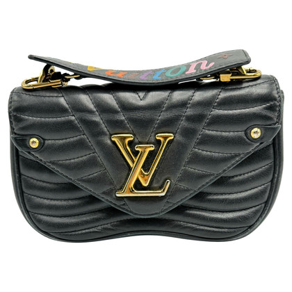 Louis Vuitton New Wave Chain Bag Leer in Zwart
