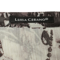 Luisa Cerano Silk tunic with patterns