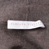 Fabiana Filippi Cardigan in grigio-marrone