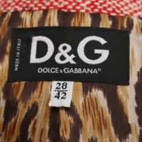 D&G Cappotto in rosso / bianco