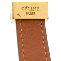 Céline Armreif/Armband aus Leder in Schwarz