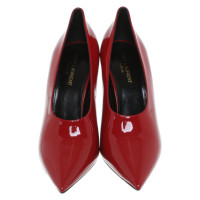 Saint Laurent Pumps/Peeptoes Patent leather in Red