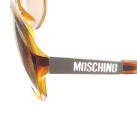 Moschino Gemusterte Sonnenbrille in Braun