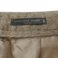 Alexander McQueen Pantaloni di lana, seta e cashmere