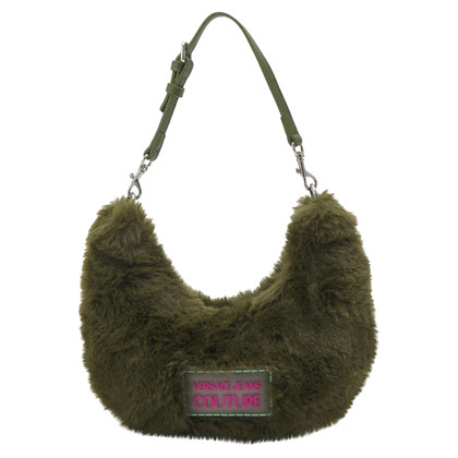 Versace Reisetasche aus Pelz in Grün