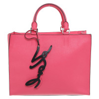 Karl Lagerfeld Handtasche aus Leder in Rosa / Pink