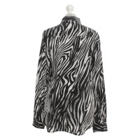 Equipment Silk blouse with zebra print