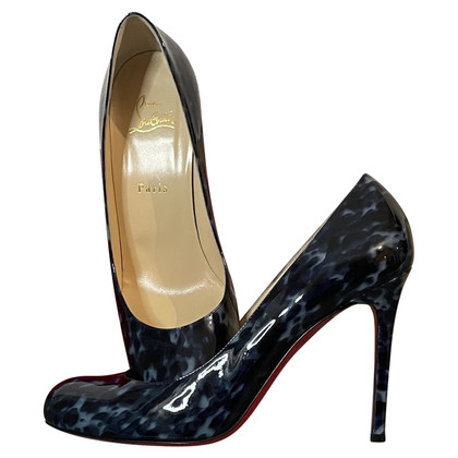 Christian Louboutin Sandals Patent leather in Blue