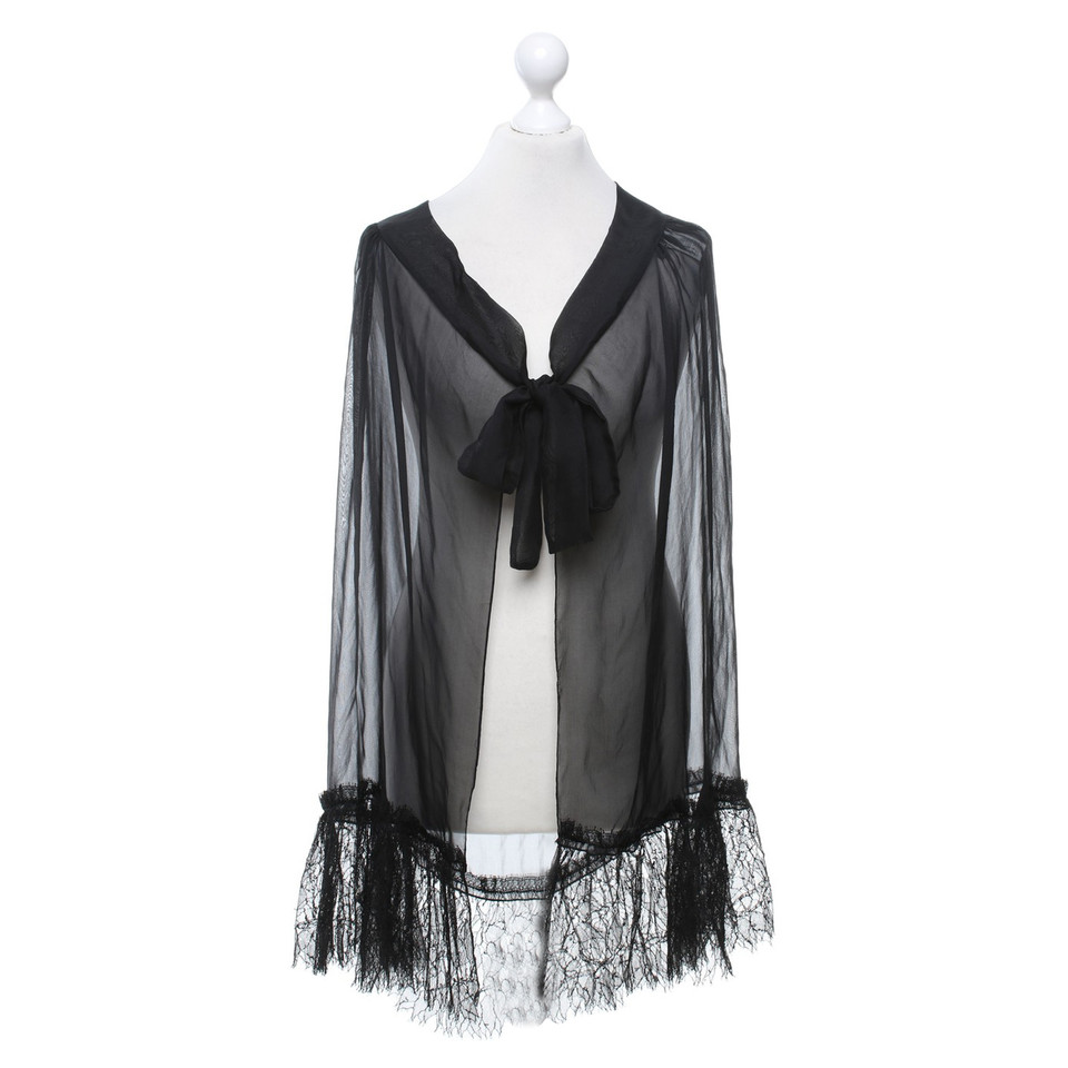 Alberta Ferretti Scarf/Shawl Silk in Black