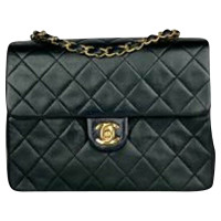 Chanel Classic Flap Bag Leer in Zwart