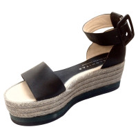 Paloma Barcelo Wedges Leather in Black