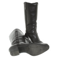 Prada Stiefel aus Leder in Schwarz