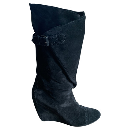 Balenciaga Boots Suede in Black