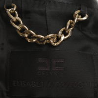 Elisabetta Franchi Leather jacket in black
