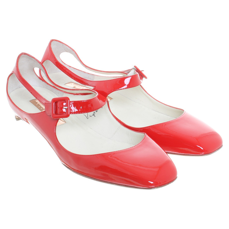 Rupert Sanderson Red patent leather sandals