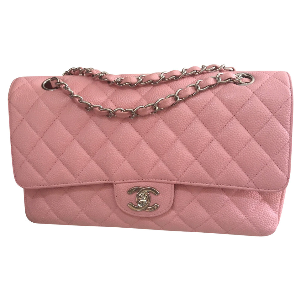 Chanel Classic Flap Bag Leather in Pink