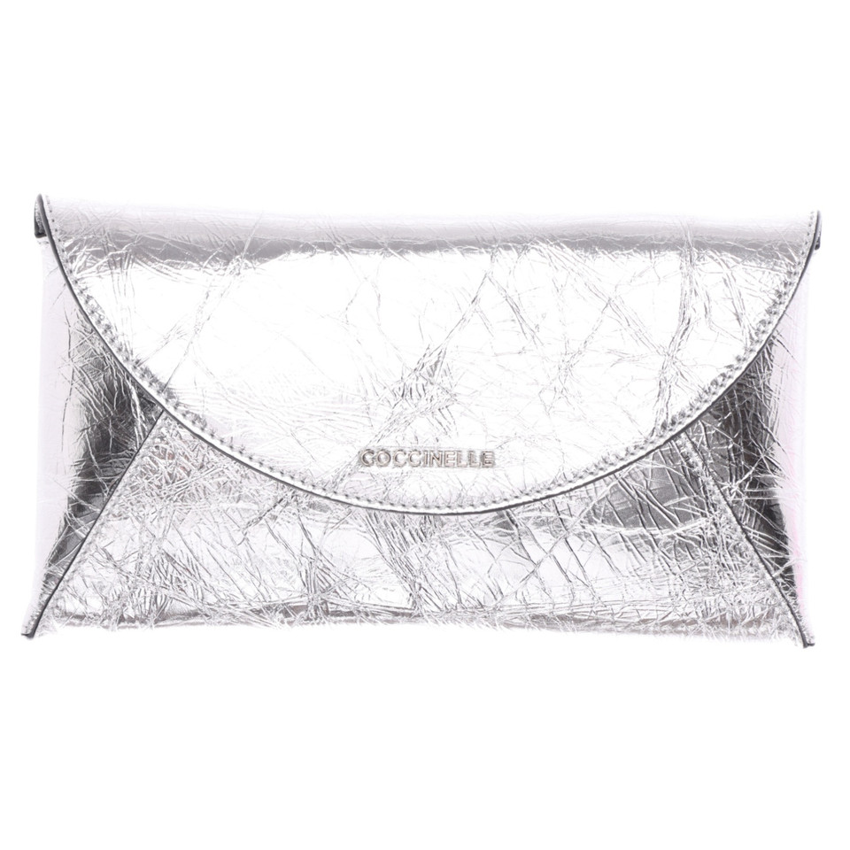 Coccinelle Shoulder bag Leather in Silvery