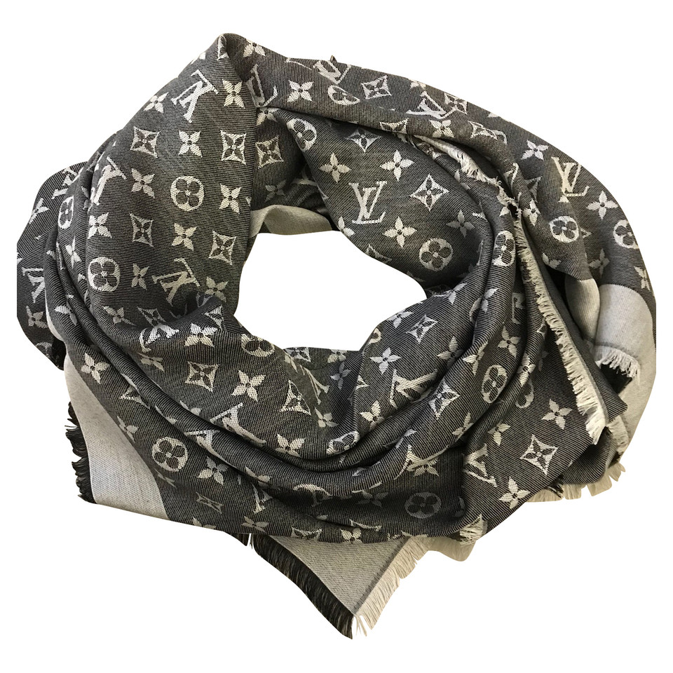 Louis Vuitton Monogram-Denim-Tuch in Schwarz