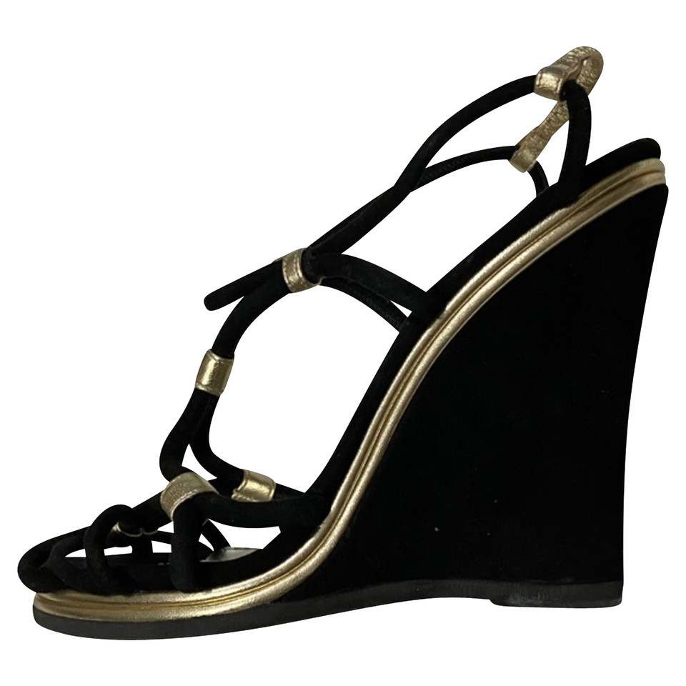 Dolce & Gabbana Sandales en Daim en Noir